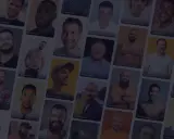 Una griglia di profili di uomini, un invito a 5 gay chat.