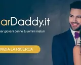 Un uomo maturo e una giovane donna sorridono. Il sito SugarDaddy.it offre incontri per giovani donne e uomini maturi.