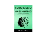 Copertina libro "Narcisismo e Gaslighting": profilo nero di una testa che si frantuma, simbolo delle bugie del narcisista.