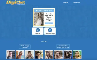 DigiChat: chatta con ragazze locali, chat gay o incontri. Trova avventure piccanti nella tua città.
