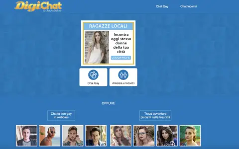 DigiChat: chatta con ragazze locali, chat gay o incontri. Trova avventure piccanti nella tua città.