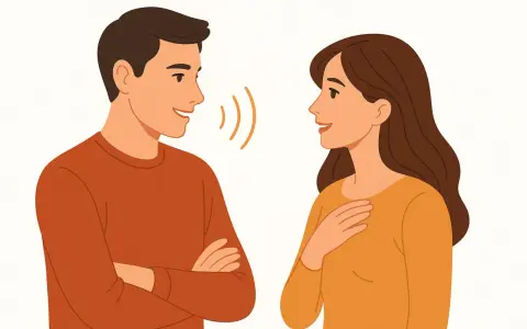 Un uomo parla con una donna, lei ascolta con attenzione. Se non viene, non gli piaci.