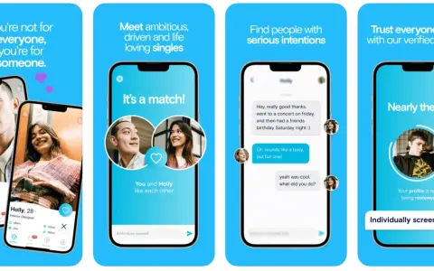 Schermate di un'app di incontri: profili, match e chat. Scopri come cercare una persona su dating per trovare l'anima gemella.