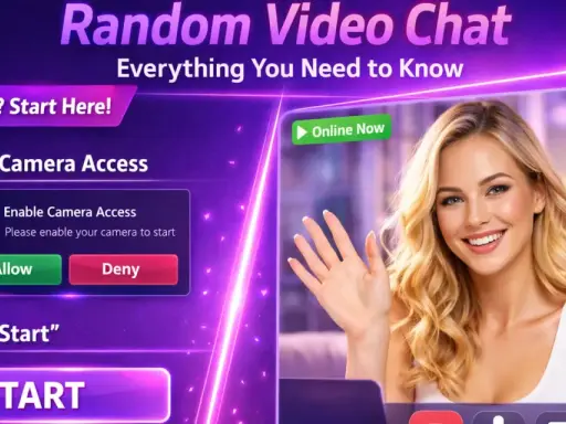 Inizia una chat video casuale con chatpig. Permetti l'accesso alla fotocamera e clicca su "Start" per connetterti.
