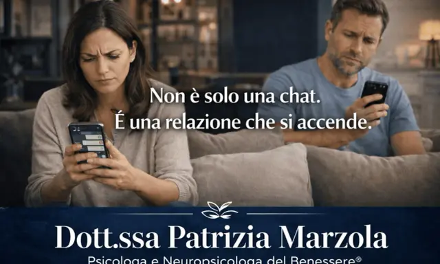 Coppia pensierosa sui cellulari. Impara come rispondere ai messaggi per accendere una relazione, non solo una chat. Dott.ssa Patrizia Marzola.