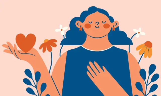 Una donna con un cuore in mano, circondata da fiori. Si chiede: perché mi scrive se non gli interesso?