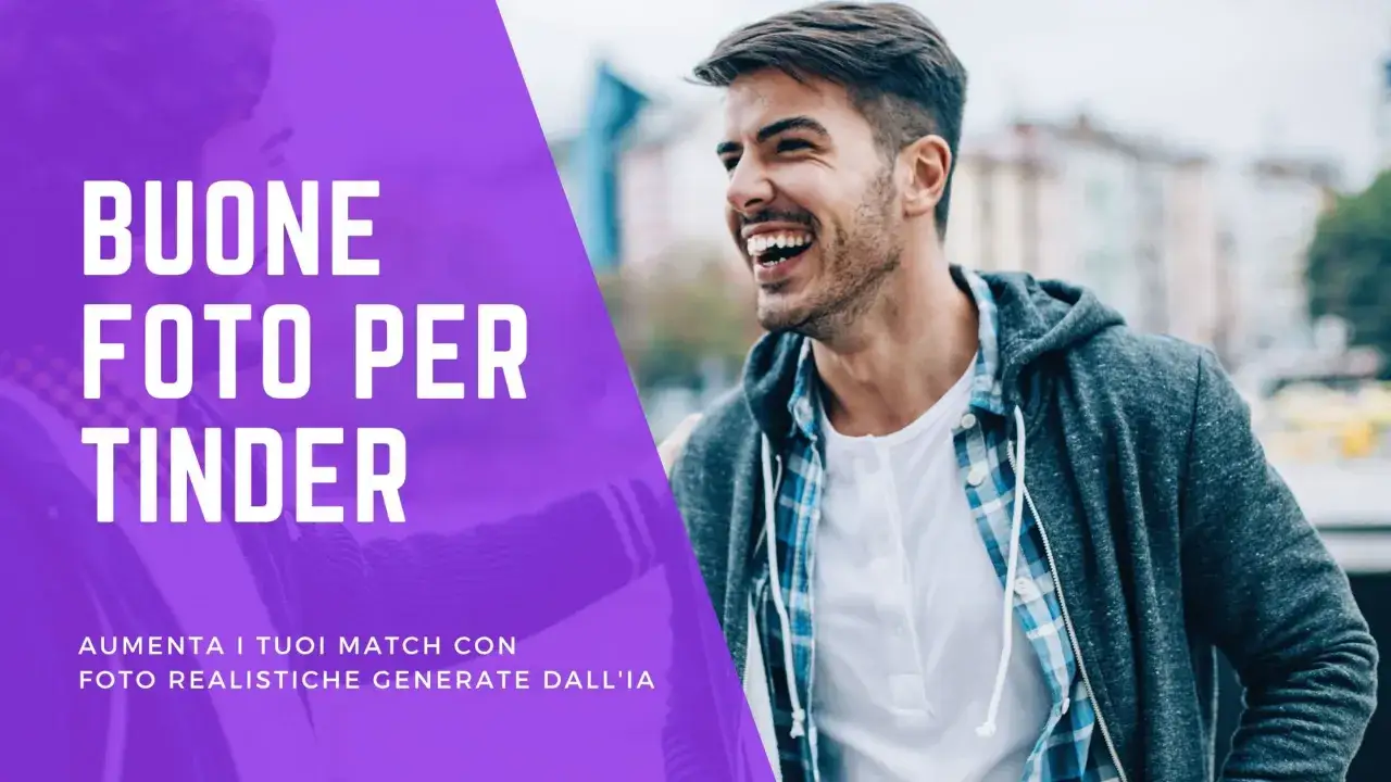 Uomo sorridente con ottime vibes Tinder. Foto realistiche per aumentare i tuoi match.